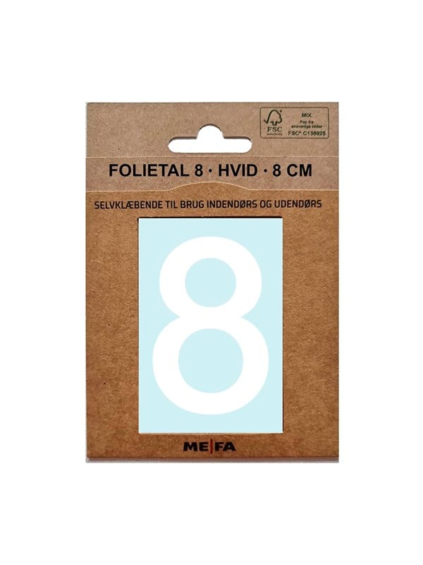 MEFA Foil number 8 White