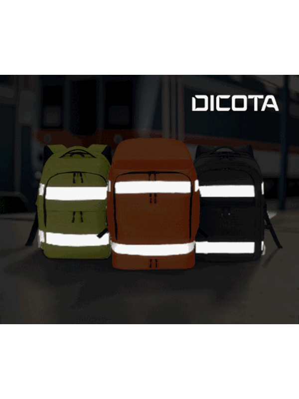 Dicota HI-VIS Rugzak - 24 Liter | Geel