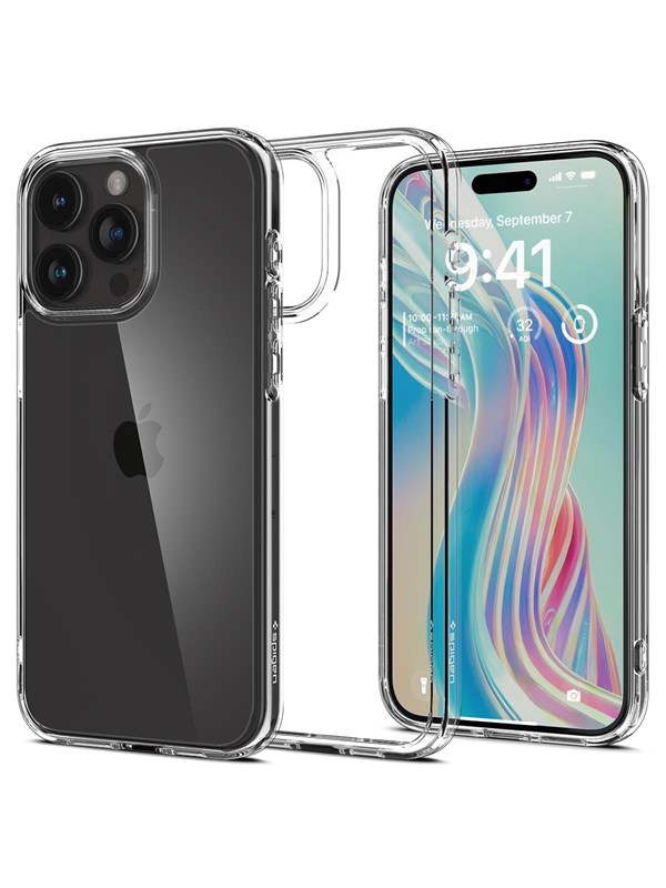 Spigen Crystal Hybrid - crystal clear - iPhone 15 Pro Max