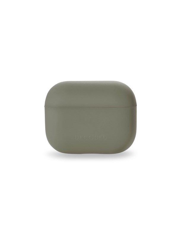 DECODED Silicone Airpods hoesje geschikt voor Airpods 3 - Silicone rubber - Olive