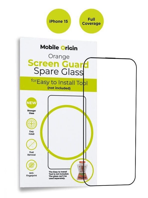 Mobile Origin Orange Screen Guard Spare Glass iPhone 15
