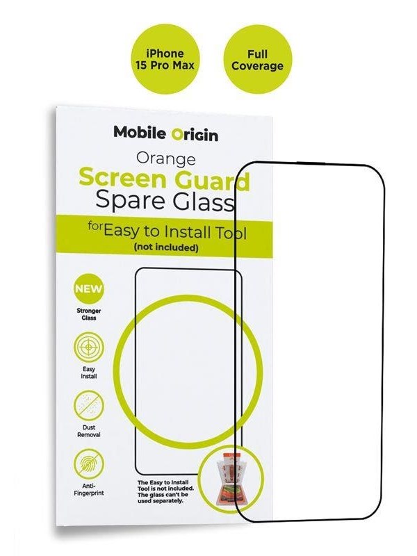 Mobile Origin Orange Screen Guard Spare Glass iPhone 15 Pro Max
