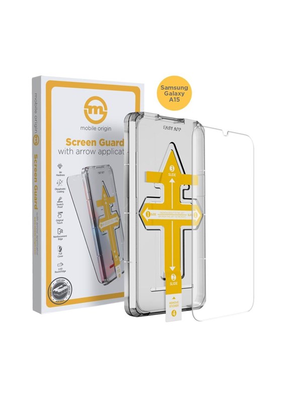 Mobile Origin Screen Guard with arrow applicator - Samsung Galaxy A15