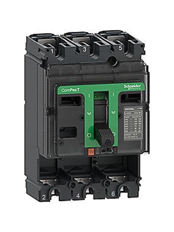 Schneider Electric Circuit breaker without current relay ComPacT NSX160B 25 kA at 415 VAC 50/60 Hz 160 A 3 poles