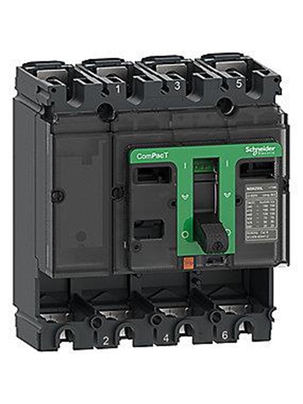 Schneider Electric Circuit breaker without current relay ComPacT NSX250B 25 kA at 415 VAC 50/60 Hz 250 A 4 poles