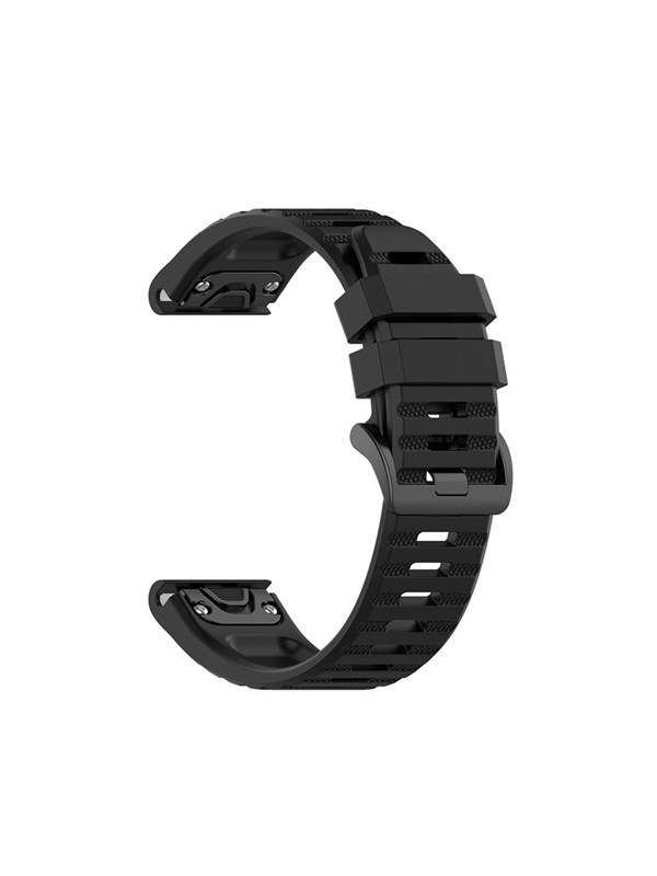 FIXED Silicone Strap for Garmin QuickFit 26mm Black