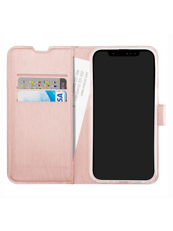 Vivanco Classic Wallet iPhone 15 Pro Rose Gold