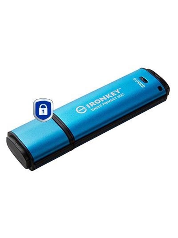 Kingston IronKey Vault Privacy 50 (USB-C 3.2) - 256GB - USB-stick