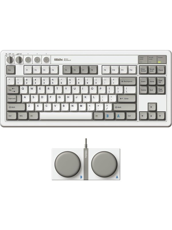 8BitDo Retro Mechanical Keyboard - M Edition - Engels (VK) - Wit
