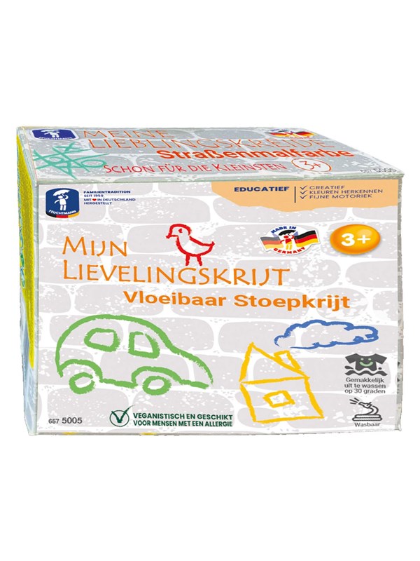 Feuchtmann vloeibaar stoepkrijt set - 4 kleuren creatief buitenspeelgoed.