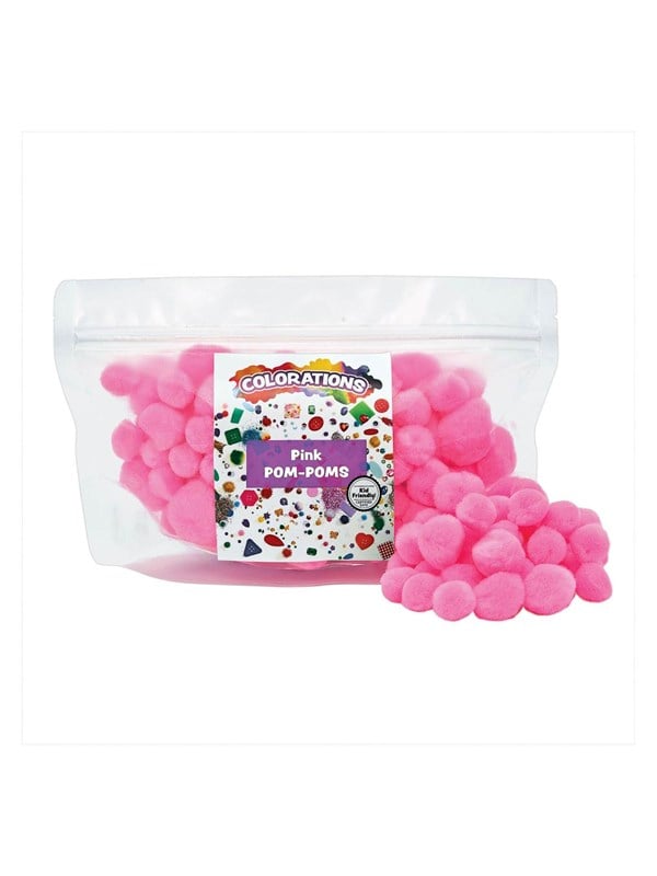 Colorations - Pom Poms Pink 100pcs.