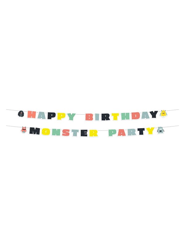 Folat BV Letter garland Monster Bash 2 pcs.
