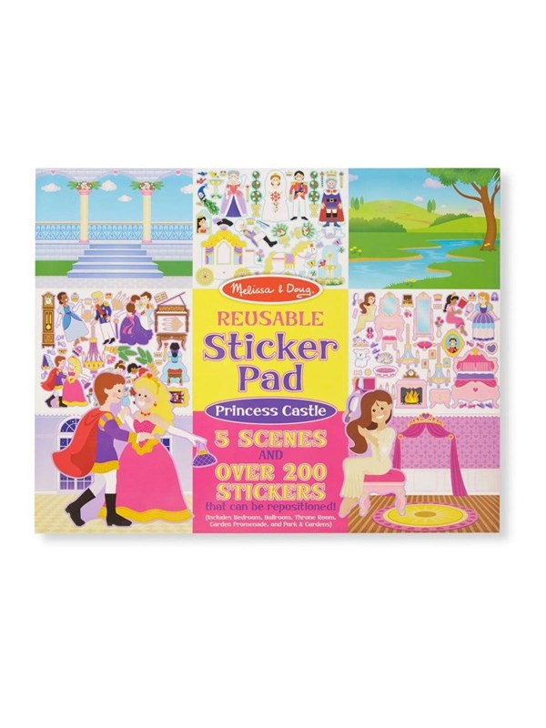Melissa & Doug Stickerboek met herbruikbare stickers Prinsessen Kasteel - 175 Stickers