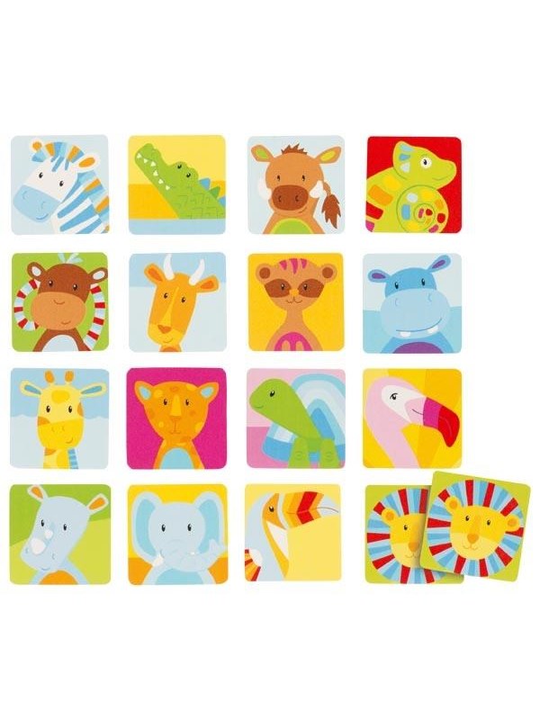 GOKI Memory - Safari - Hout - Educatief - 3 Jaar