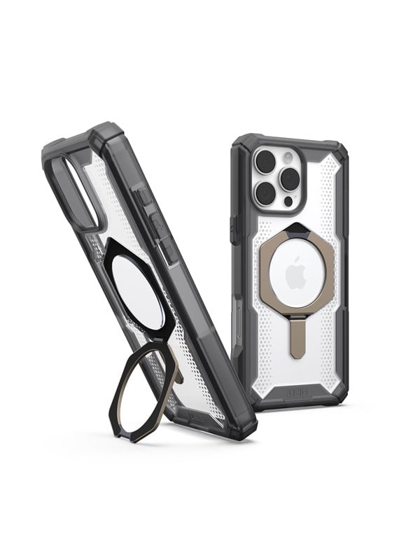 UAG Plasma XTE Hoesje Geschikt voor Apple iPhone 16 Pro Max - Compatibel met MagSafe - Back Cover met Standaard - Ash Titanium