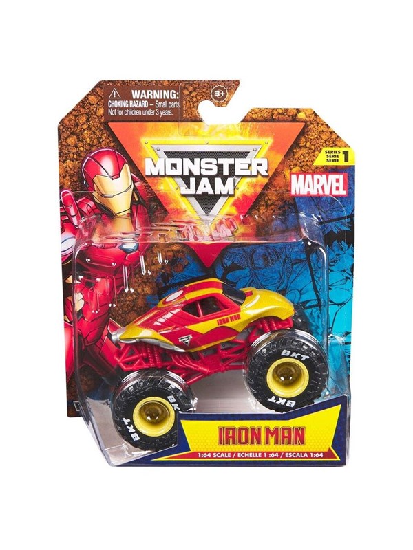 Monster Jam 1:64 Marvel Single Pack - Iron Man