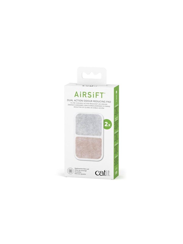 Cat It Airsift Dual Action Air Pad – geurverminderende filterpads voor kattenbakken – 2 stuks