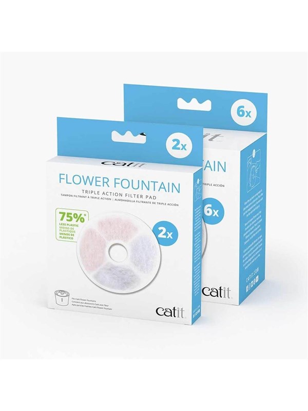 Catit - Drinkfontein Filters - Kat - Ca Triple Action Frameless Cartridge 2st - 14x14x1,5cm - 2st