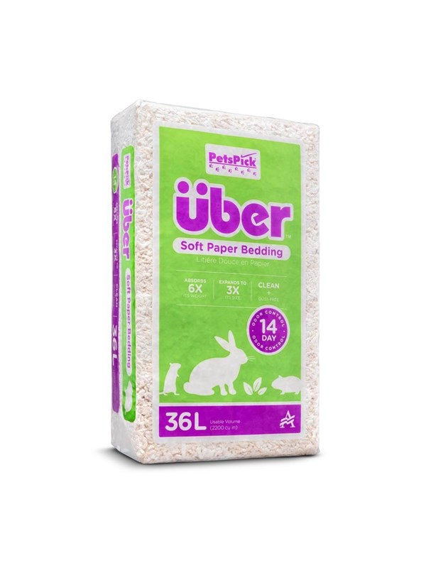 Über Bodembedekking - Versnipperd Papier, Zachte en Kleurrijke Bedding - Wit - 36 liter