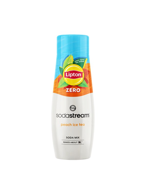 Lipton SodaStream IJsthee Perzik Siroop Suikervrij 440 ml