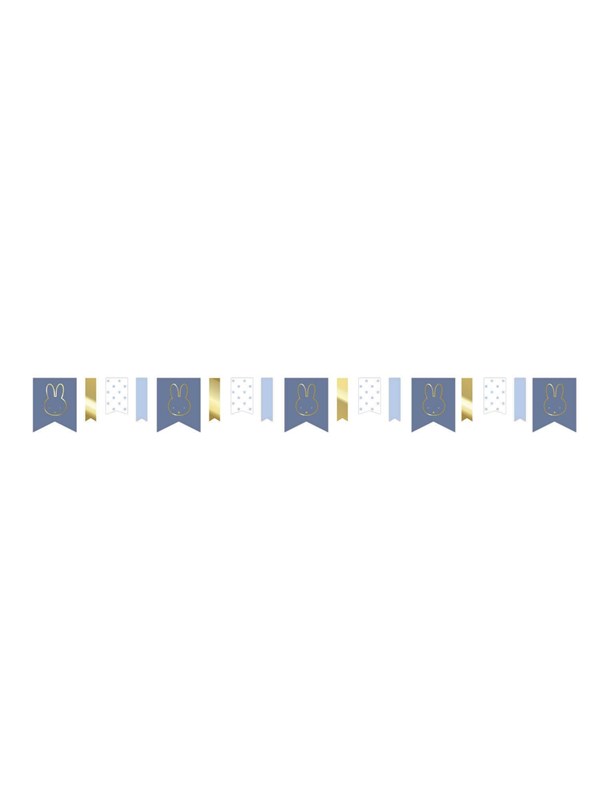 Haza Witbaard Miffy Garland Blue 4mtr.