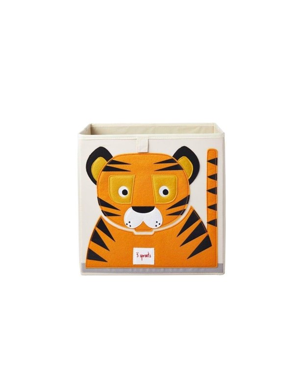 3 Sprouts Storage Box - Orange Tiger