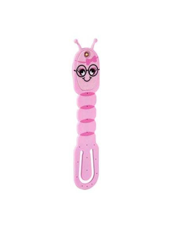 Mondikaarten Flexilight Reading Lamp Bookworm Pink