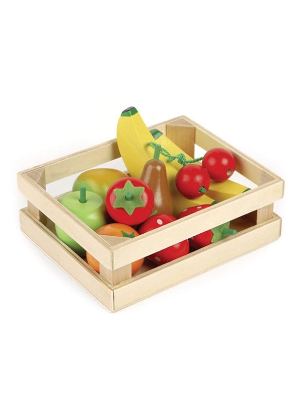 Tidlo Wooden Fruit in a Crate