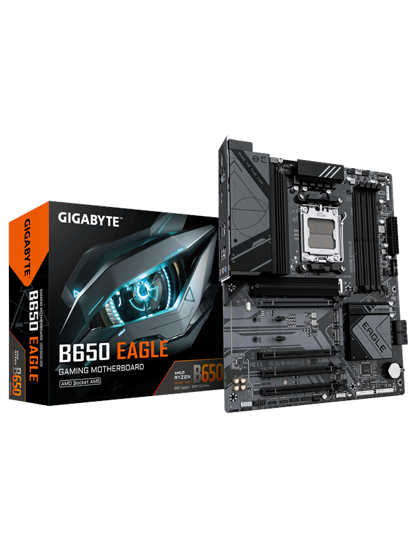 GIGABYTE B650 EAGLE Moederbord - AMD B650 - AMD AM5 - DDR5 RAM - ATX