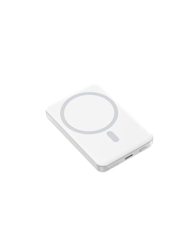 XtremeMac Powerbank - Magnetisch - 5.000 mAH - USB-C - MagSafe Houder - Connector - Wit