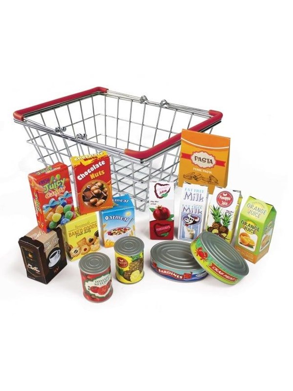 imagetoys Magni - Shopping basket with food items