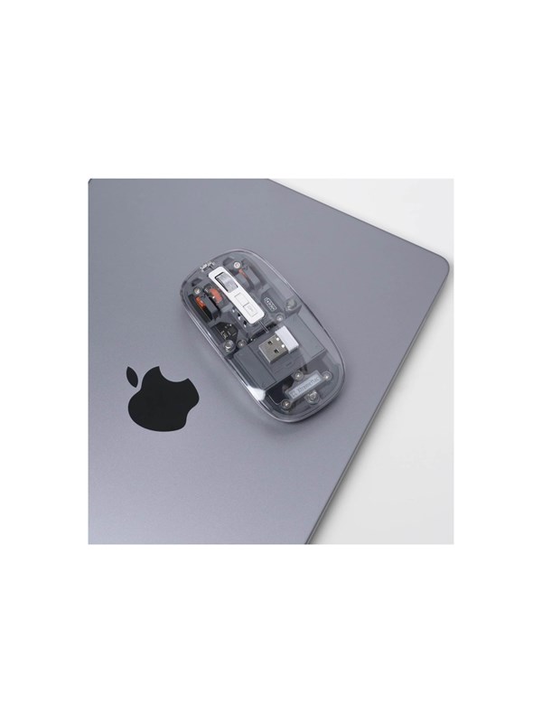 XtremeMac muis - Ergonomisch - 2400 DPI - USB-C - Multi Connectie - Transparant