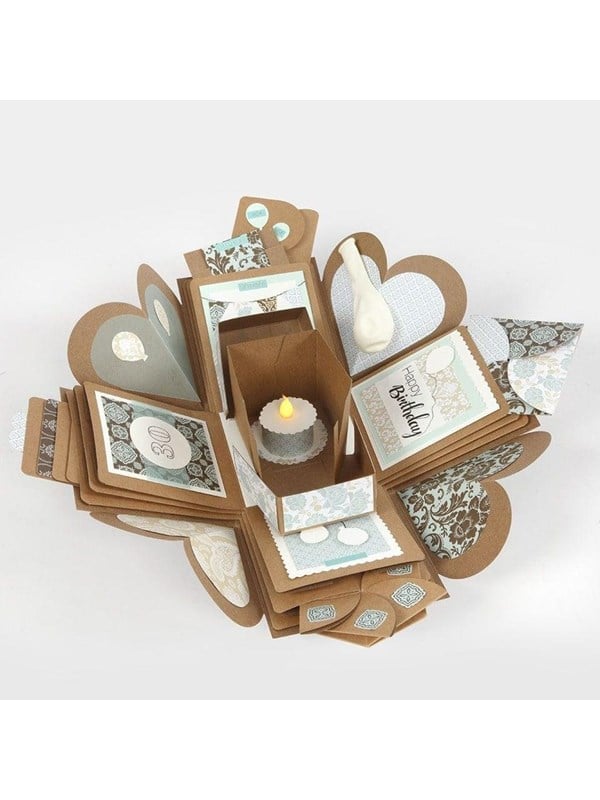 Explosionsbox Creativ Company 12x12x12cm natur
