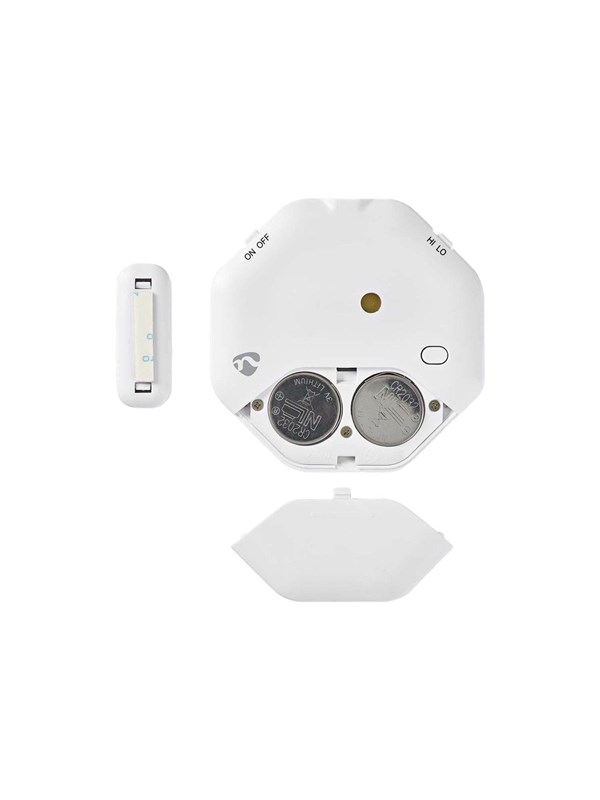 Nedis Deur- en raamalarm met sirene - Magnetische sensor - Batterij Gevoed - 2x CR2032 - 85 dB - Wit