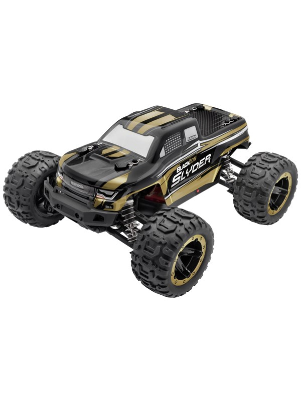 Blackzon Slyder MT 1/16 Goud Brushed 1:16 RC auto Elektro Monstertruck 4WD RTR 2,4 GHz