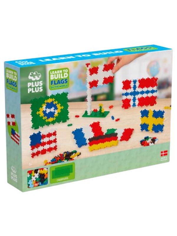 Plus-Plus Learn to Build Landen & Vlaggen 700 delige bouwset - 3932 - Bouwspeelgoed - Constructiespeelgoed - Set met bouwstenen - Vanaf 5 jaar