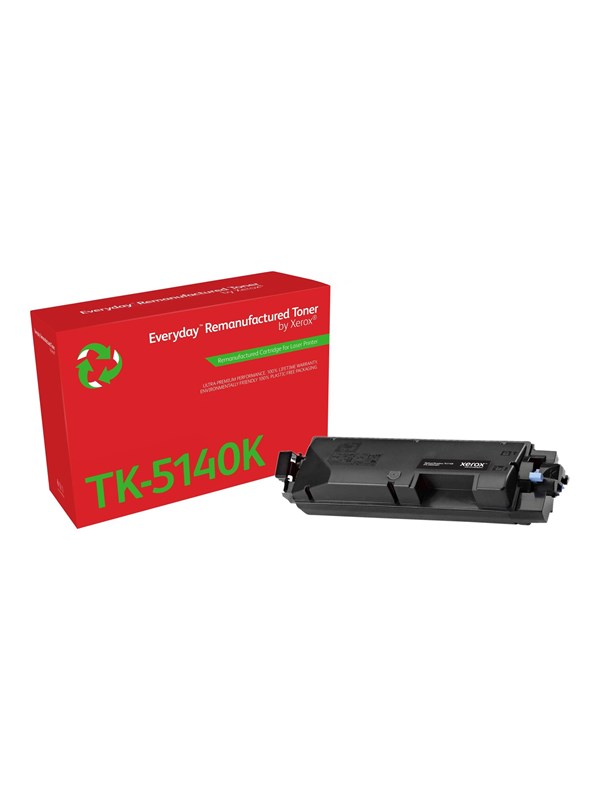 Xerox Everyday - black - compatible - remanufactured - toner cartridge (alternative for: Kyocera TK-5140K) - return programme