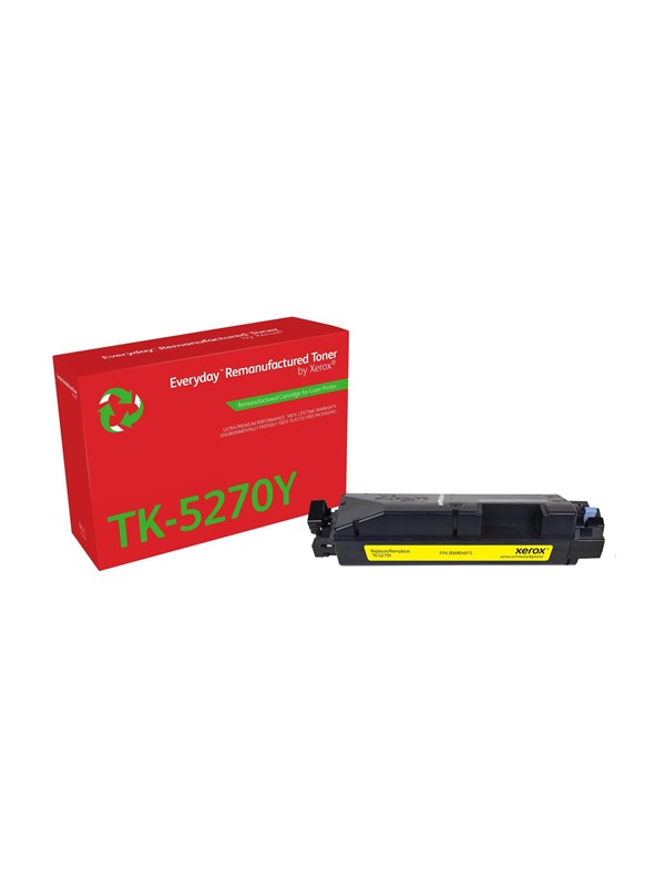 Xerox Everyday - yellow - compatible - remanufactured - toner cartridge (alternative for: Kyocera TK-5270Y) - return programme