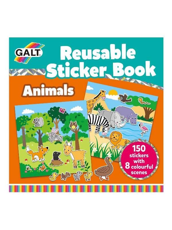 Galt Herbruikbaar Stickerboek Dieren 158-delig 21 Cm
