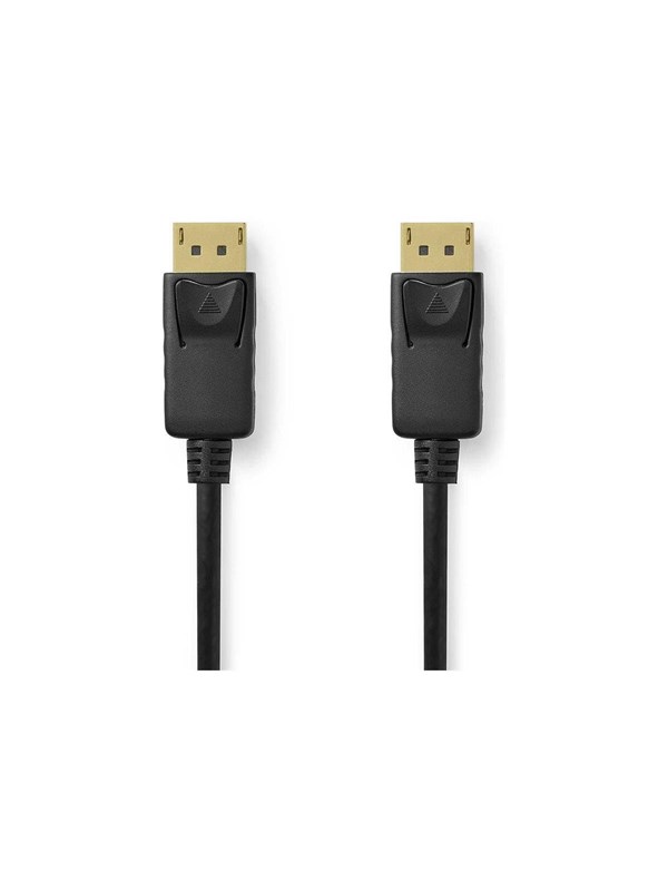 Nedis DisplayPort-Kabel - DisplayPort Male - DisplayPort Male - 8K@60Hz - Vernikkeld - 3.00 m - Rond - PVC - Zwart - Label