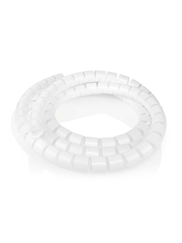 Nedis Kabelmanagement - Spiraalvormige sleeve - 1 Stuks - Maximale kabeldikte: 28 mm - PE - Wit
