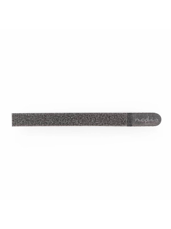 Nedis Klittenband Kabelbinder - Polybag - Grijs - 10 Stuks