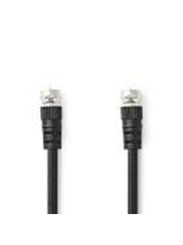 Nedis Satellite & Antenna Cable | F Male | F Male | Nickel Plated | 75 Ohm