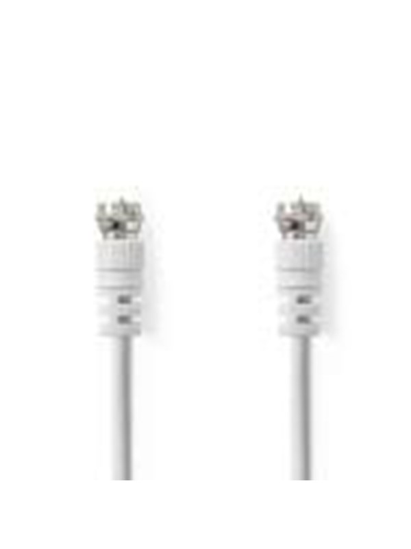 Nedis Satellite & Antenna Cable | F Male | F Male | Nickel Plated | 75 Ohm