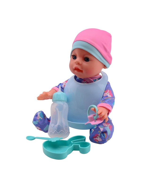 John Toy Baby Rose drink + plaspop 30 cm