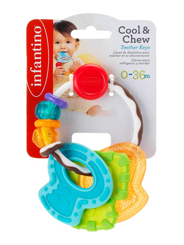 Infantino Slide & Chew Teether Keys Rammelaar en Bijtring BK-05133