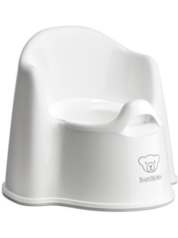 BabyBjörn Plaspotje Zetel - Wit-Grijs