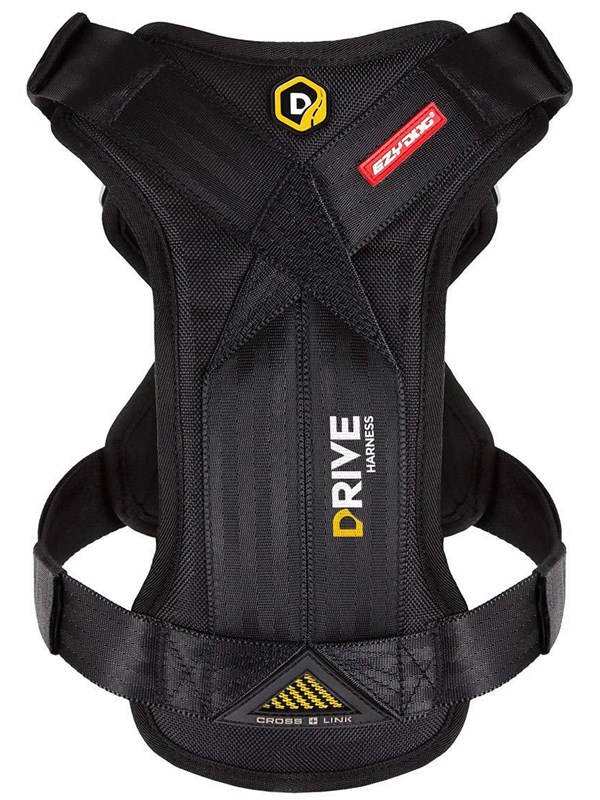 EzyDog Drive Honden Auto Tuig - Veiligheidsharnas - 49/106cm - Zwart
