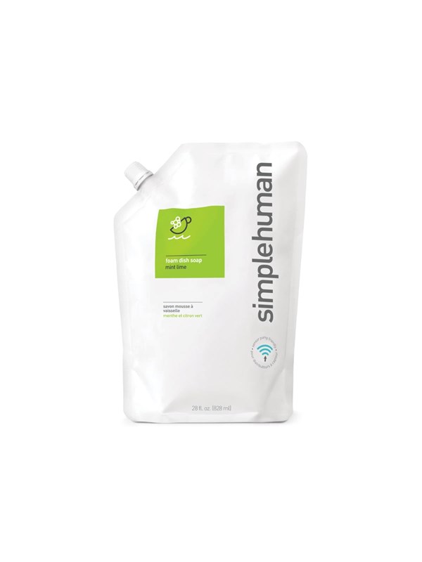 Simplehuman 828 ml navulverpakking schuim afwasmiddel, munt limoen