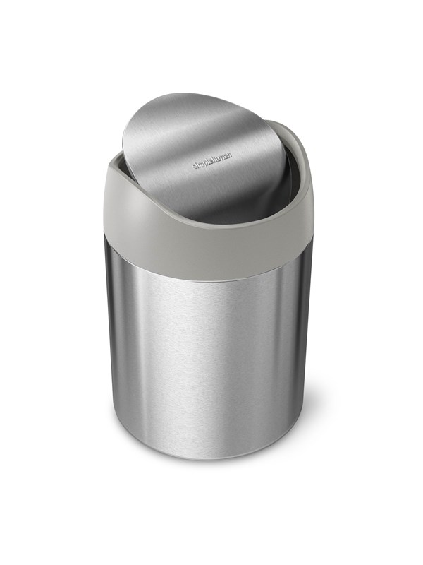 Simplehuman Tafelafvalbakje van 1,5 Liter - Geoborsteld Roestvrij Staal